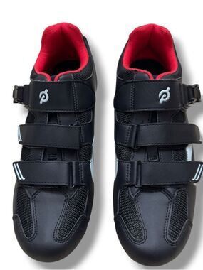 Peloton Cycling Shoes Black Red Men’s EU 46 Indoor Spin Performance
